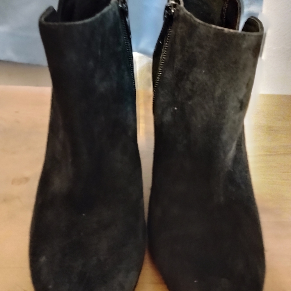 Gianni Bini Black Suede Ankle Booties